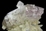 Double-Terminated Amethyst Crystal on Quartz - See Video! #163976-5